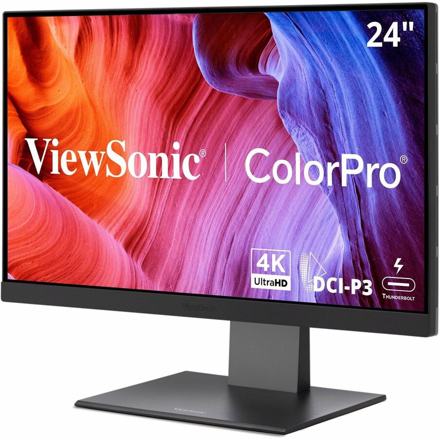ViewSonic VP2488-4K 24 Inch 4K Mac-Ready Monitor with 100%sRGB, 98% DCI-P3, Pantone Validated, Advanced Ergonomics, Thunderbolt 4, USB Hub, HDMI, and DP for Home and Office ViewSonic VP2488-4K 24 Inch 4K Mac-Ready Monitor with 100%sRGB, 98% DCI-P3, Pantone Validated, Advanced Ergonomics, Thunderbolt 4, USB Hub, HDMI, and DP for Home and Office